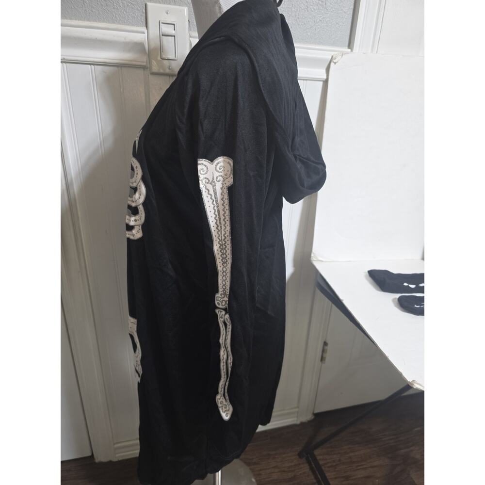 Spirit Skeleton Dress Costume, Black, Adult Size XL Halloween - Picture 5 of 10